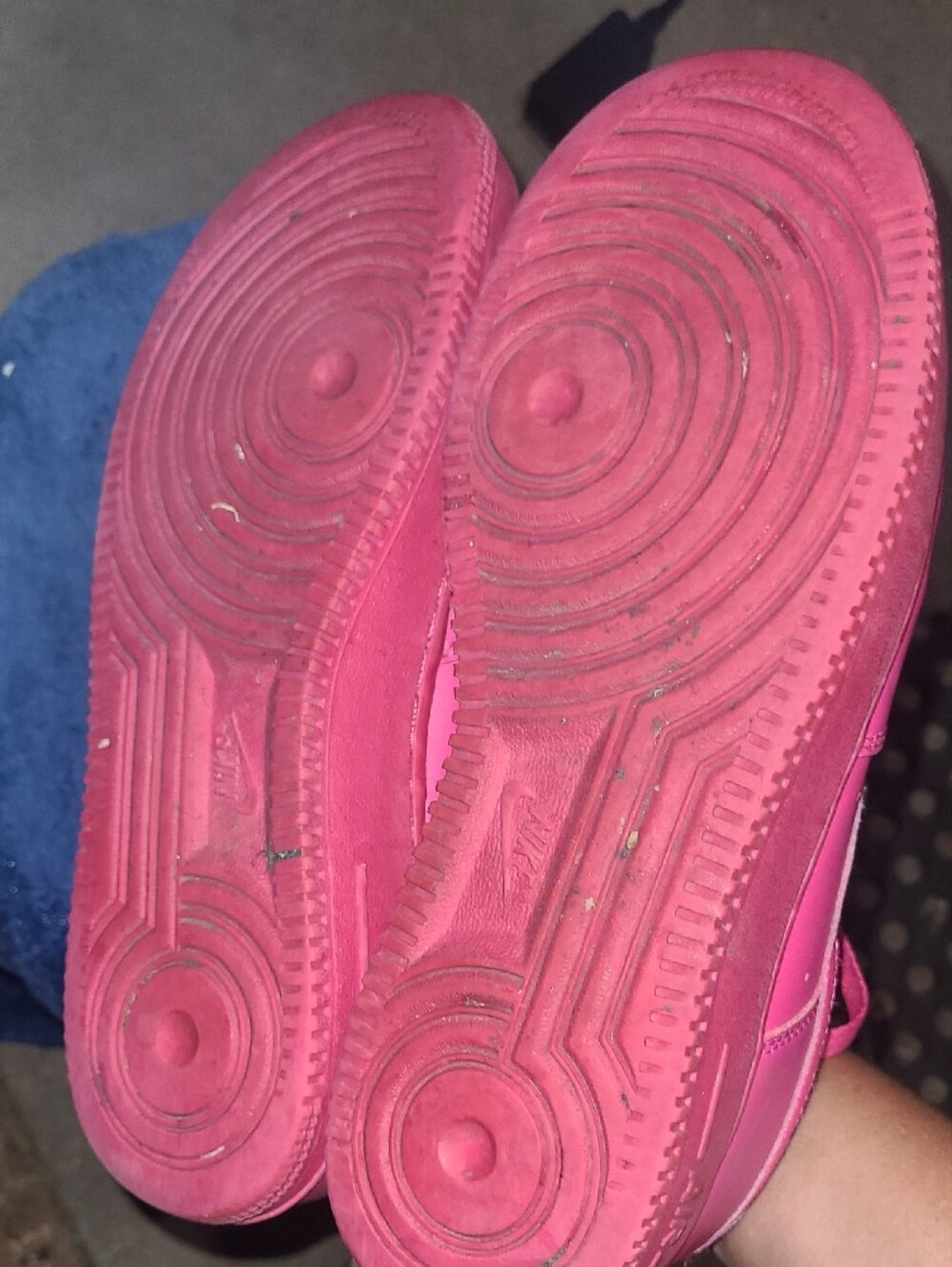 Nike Air Force 1 Fireberry Pink Sneakers Womens Size 9 - Picture 13 of 14